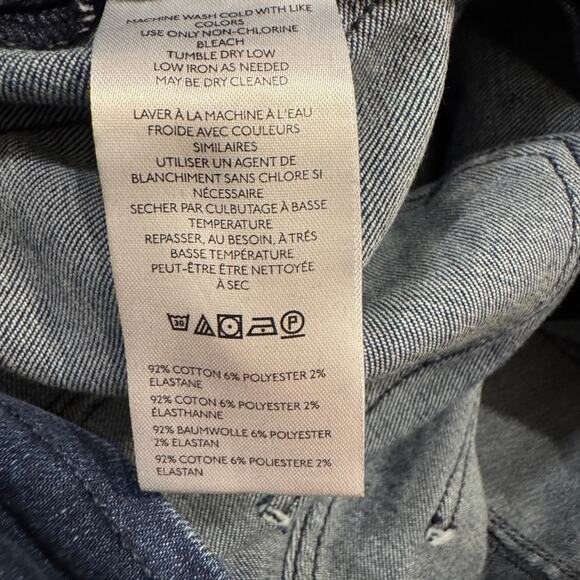 We The Free Level Up Slit Slim Flare Jeans 26 Dark Wash Denim Boho Western - Picture 6 of 6